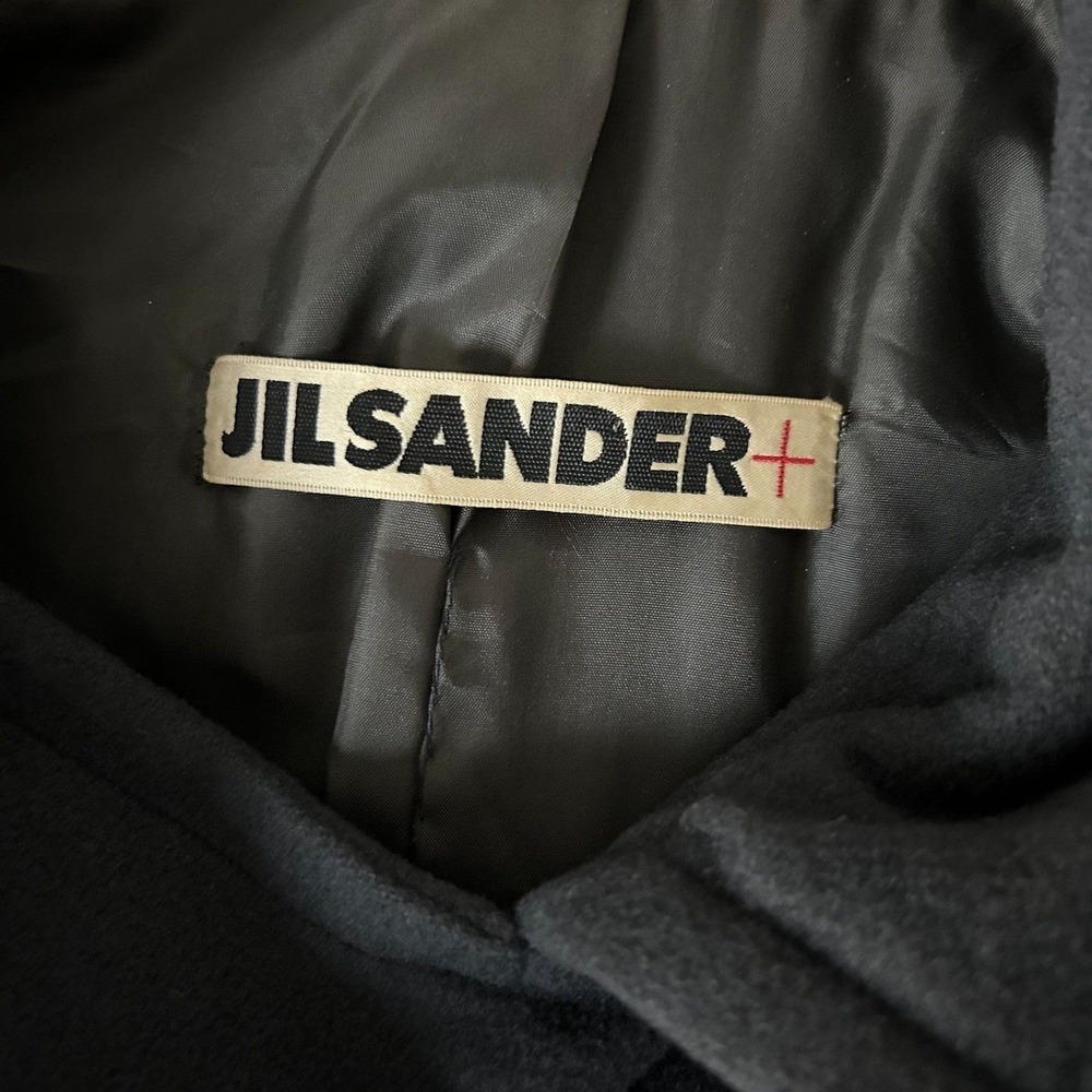 Jil Sander Black Double-Breasted Trench Coat - Picture 4 of 12